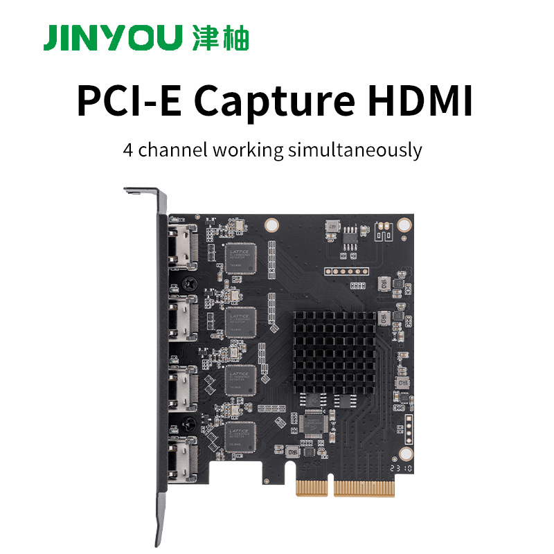 Tarjeta de captura HDMI de 4 vías multicanal HD 1080p video conferencia transmisión en vivo Director soporte VMIX streaming OBS