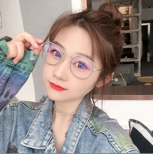 2022新款多边形防蓝光眼镜框网红同款韩版女学生近视成品眼镜批发