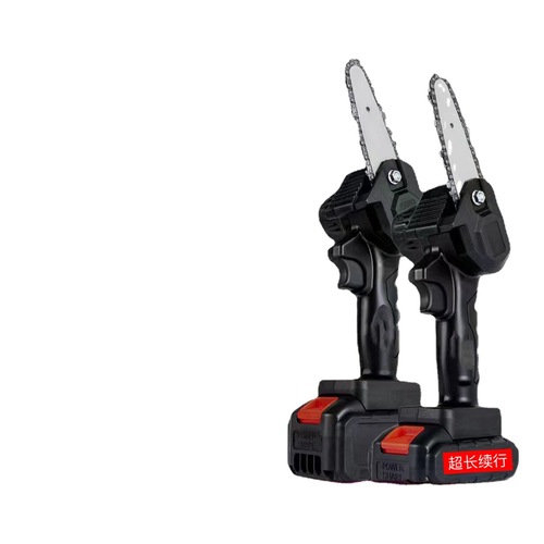 Lithium battery saw, one-handed saw, small household charging saw, electric chain saw, logging saw, handheld mini saw, garden flashlight saw
