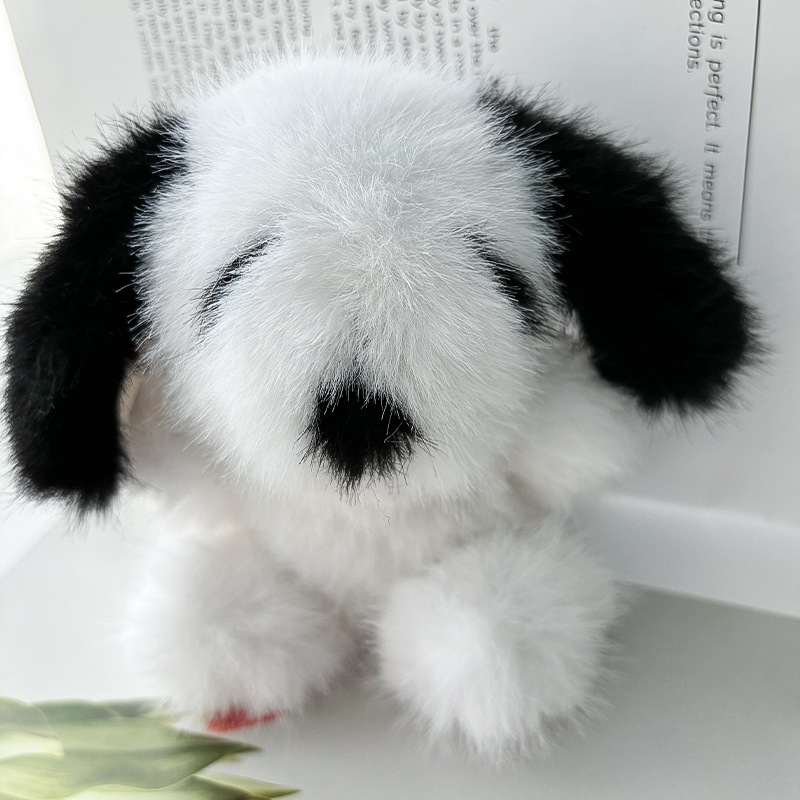 Imitación de piel de visón perro neto de red llavero cachorro muñeca bolso accesorios souvenirs muñeca muñeca lindo colgante