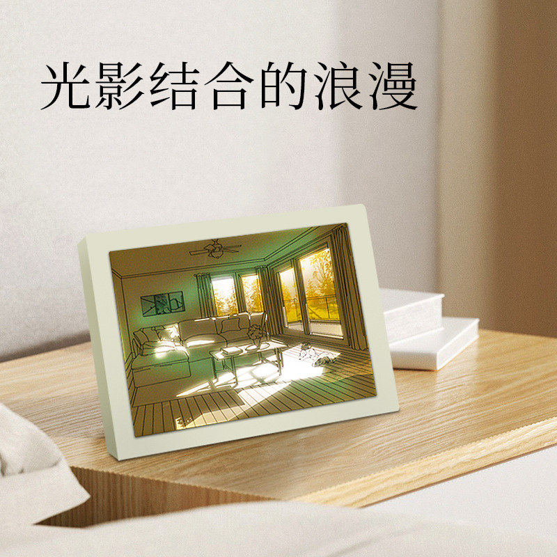 [Ventas directas de fábrica de suministro transfronterizo] LED, luz de noche de pintura, regalo de cumpleaños [con certificación CE, FCC]