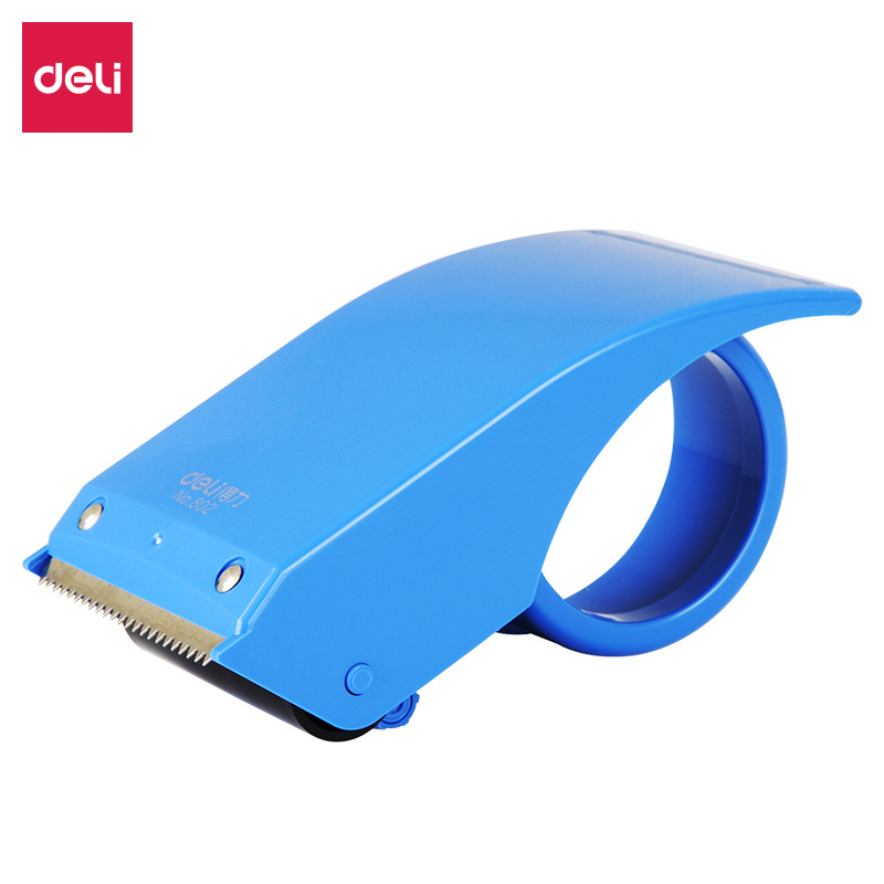DeLi 803 máquina de cinta de ahorro de mano de obra 6cm cortador de cinta transparente máquina de embalaje de mano grande image 13