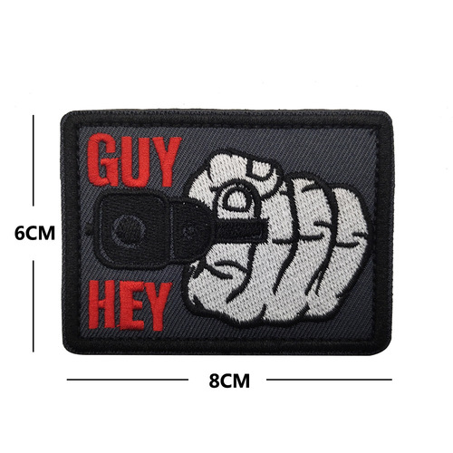 Overseas customers cross-border GET SOME pistol Velcro badge fun military embroidered cloth morale badge
