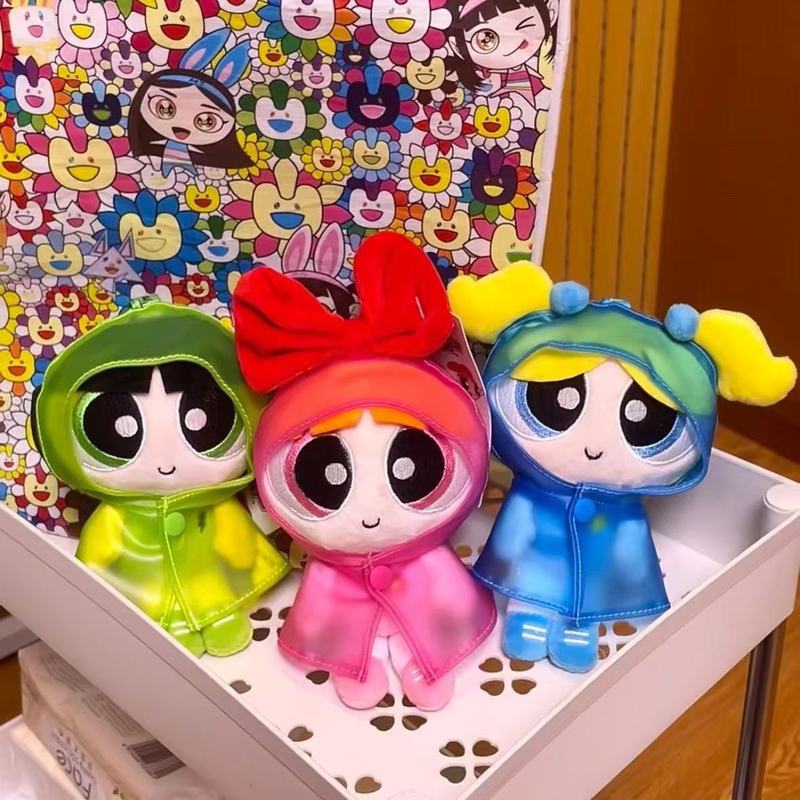 【フレッシュカラー】hugk is花泡毛レインコート衣装人形ストラップかわいいぬいぐるみ人形|undefined