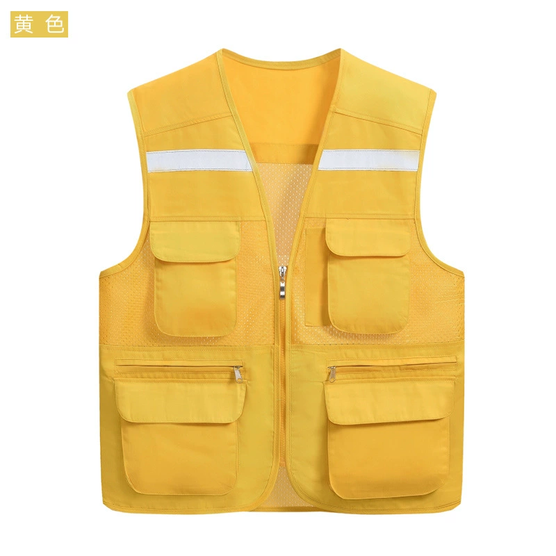 Сетчатая жилетка для волонтеров, рабочая одежда с нанесением логотипа, вышивка, сетчатая жилетка для волонтеров, униформа в деловом стиле