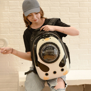 New Pet Bag Breathable Portable Shoulder Cat Bag Cat Dog Outgoing Backpack Large Capacity Lightweight Space Cat Bag