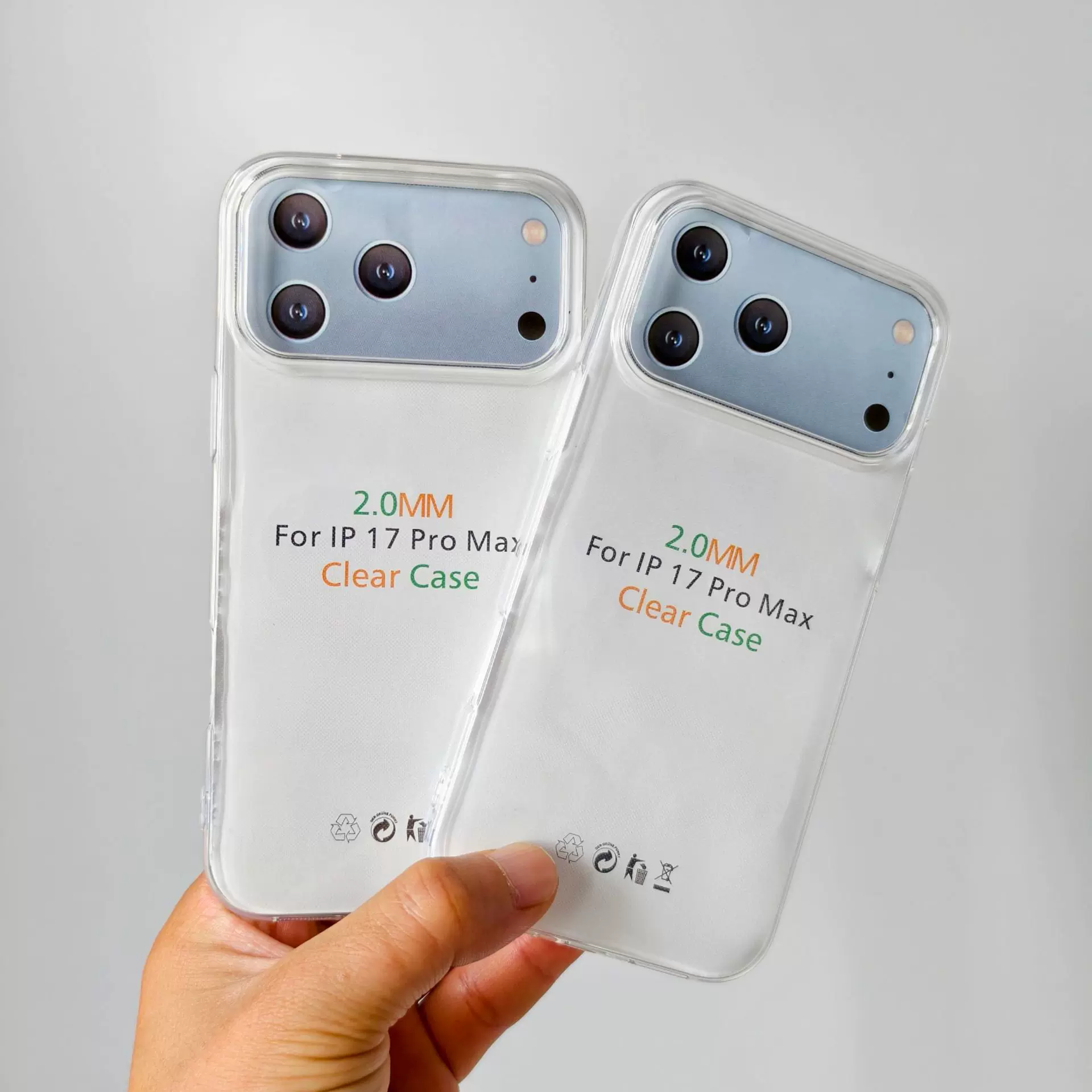 适用苹果iphone17高透2.0mm透明16PROMAX防摔14软壳15手机壳工厂