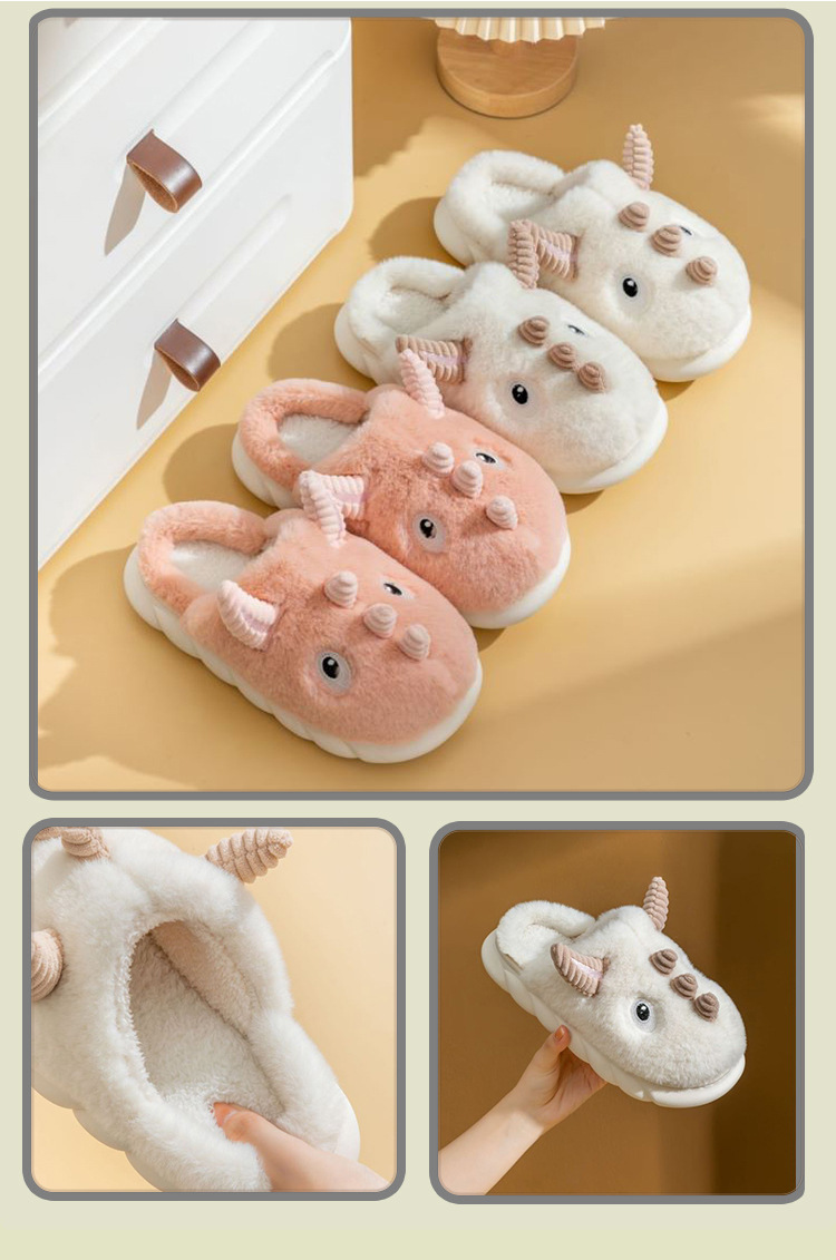 Pantofole in memory foam lavabili in lavatrice morbide da camera da letto primaverile a punta chiusa in velluto peluche da donna_voghion.com