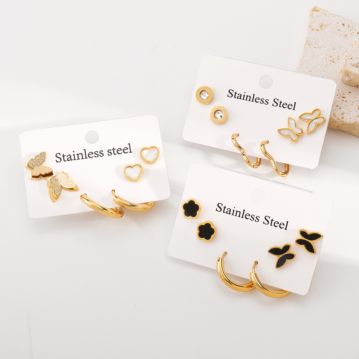 fashionable earrings stainless steel