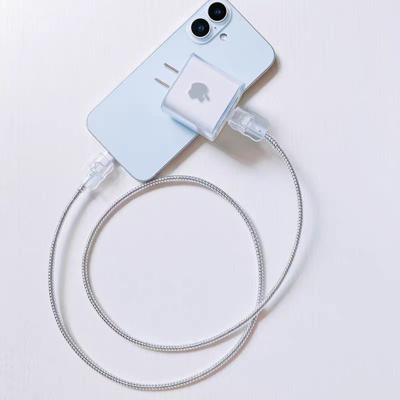 Cargador de cubierta de cable de datos para Apple 20 cargador rápido anti-plegado de cuerda de protección de alto valor de cara cargador cubierta image 3