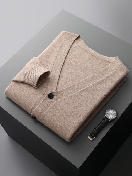 Autumn woolen cardigan