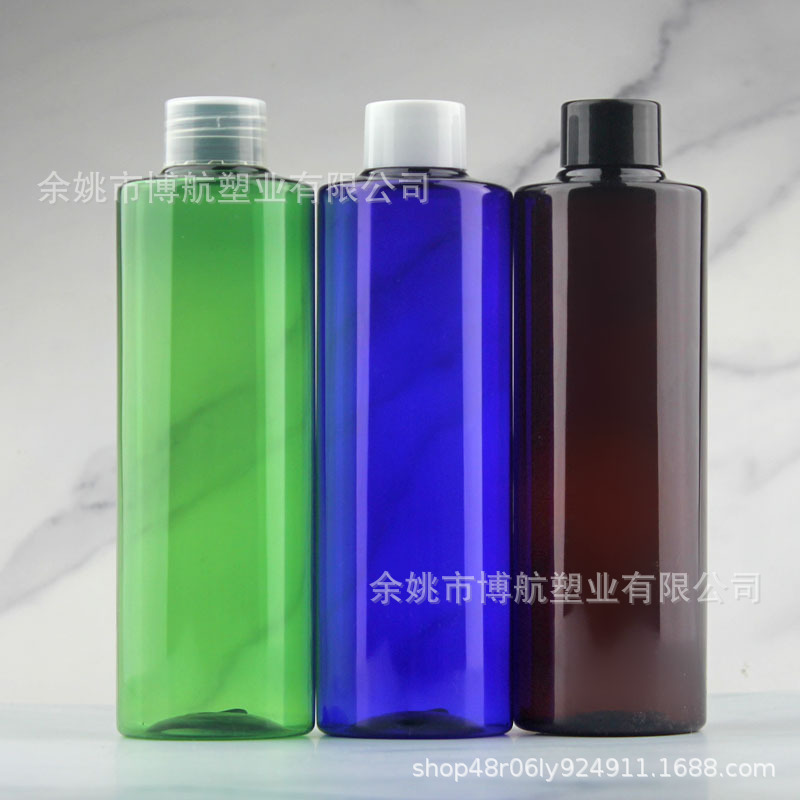 250mlの肩の瓶の蓋 + 内栓の白色の青い光を避ける化粧品の包装の純露の水の乳液の手洗いの液体の瓶|undefined