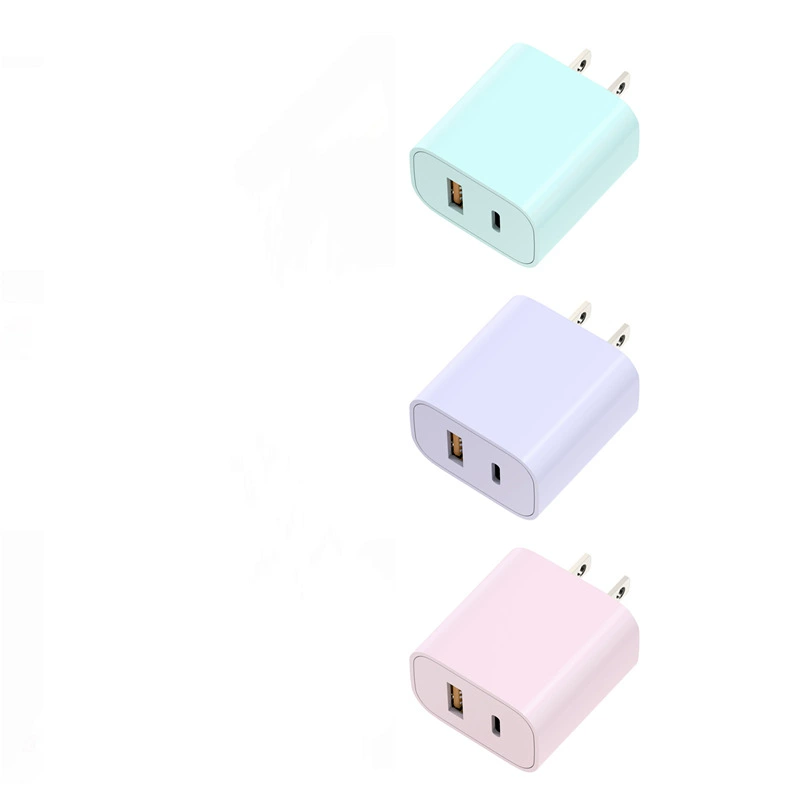 USB-C зарядное устройство PD20W, 20W GaN PD быстрая зарядка с кабелем 1.8 м, один или два порта