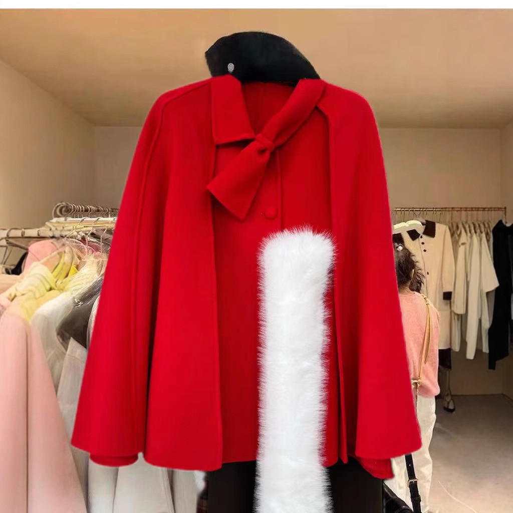 중국 레드 (여우털 칼라)