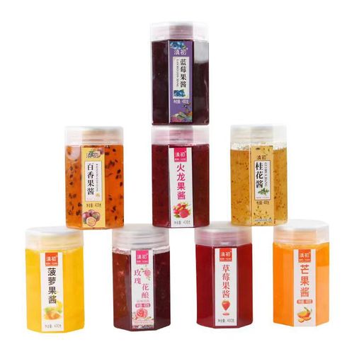 Academy of Agricultural Sciences Strawberry Jam Blueberry Jam Pineapple Jam Ice Powder Drink Milk Tea Shop Raw Materials Specialty Rose Jam Wholesale