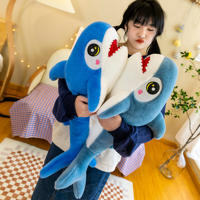 Cross-border New Cute Shark Plush Toy Children's Birthday Gift Marine Animal Doll Shark Pillow