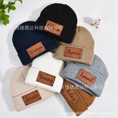 etsy パーソナライズされた売れ筋レーザーマーキング帽子秋と冬の旅行防寒ニット帽子ファッショナブルなウールの帽子