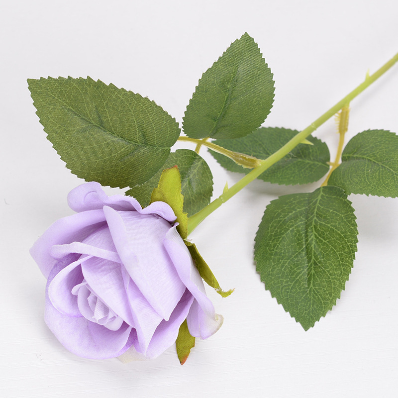 模造ベルベットバラ一本造花人工花ウェディングホームバレンタインデー装飾高級感花束壁|undefined