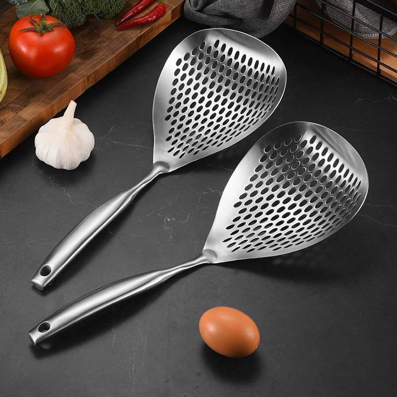 304 нержавеющая сталь Zanthoxylum дуршлаг с полой ручкой пельмени большая утечка бытовой кухонный слив маслостойкий дуршлаг с лапшой