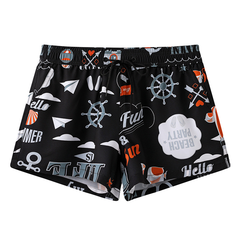 Pantalones de playa para hombres, pantalones grandes, secado rápido, pareja de vacaciones en la playa, pantalones cortos largos de mujer, pantalones de baño de spa.