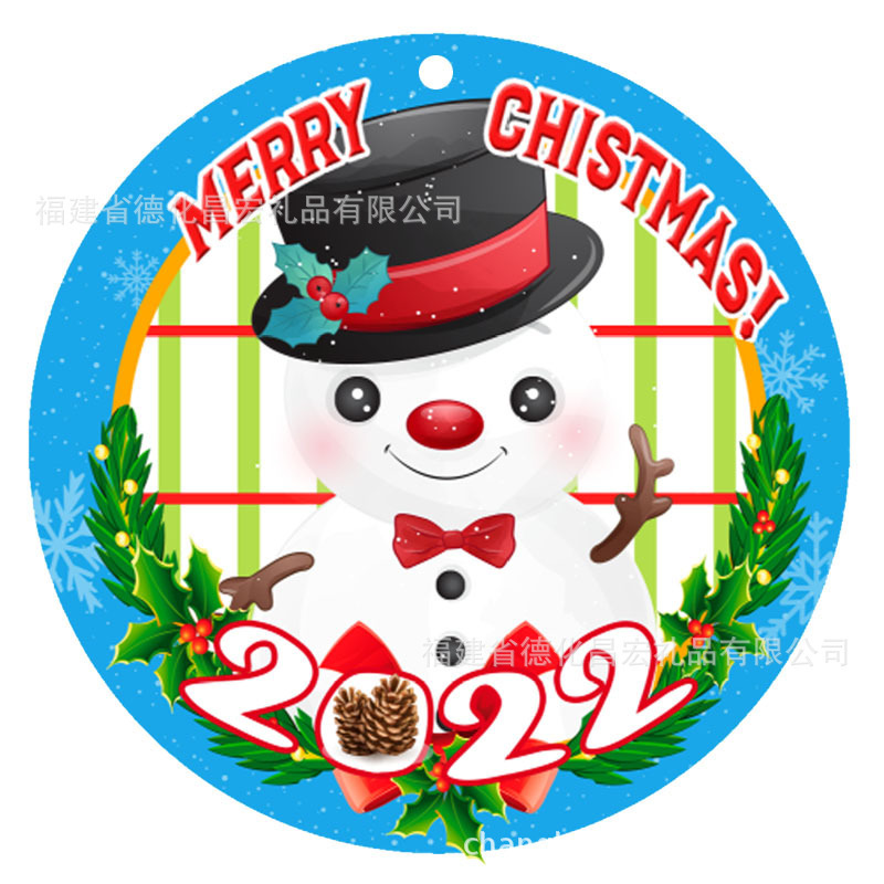 工場直販クロスボーダーセラミッククリスマス装飾ペンダントAmazonベストセラー片面フラットUVマットペンダント|undefined
