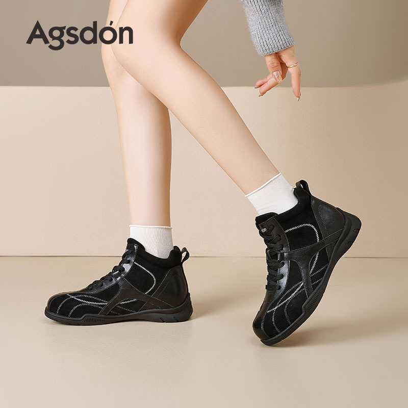 Zapatos de entrenamiento negro para mujeres 2025 nuevos zapatos casuales de invierno con suela gruesa de terciopelo, zapatos deportivos Gump