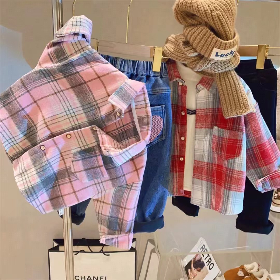 Autumn retro shirt for boys for men and women