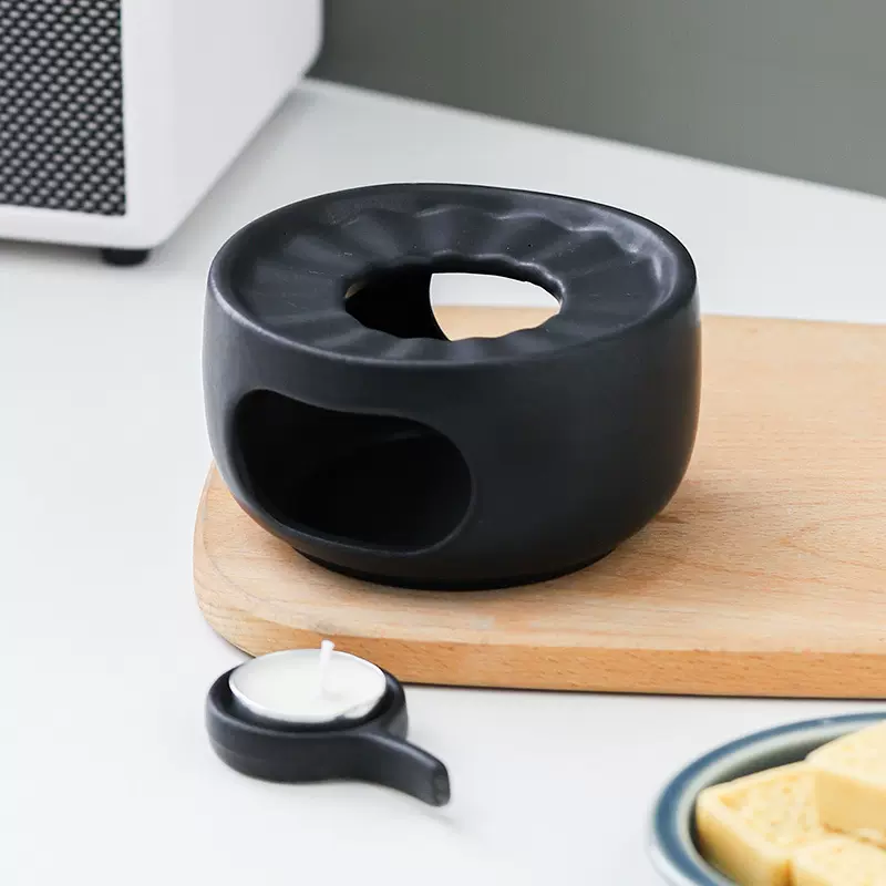 日式茶炉温茶陶瓷煮茶火炉茶壶底座蜡烛保温提香茶器套装家用加热