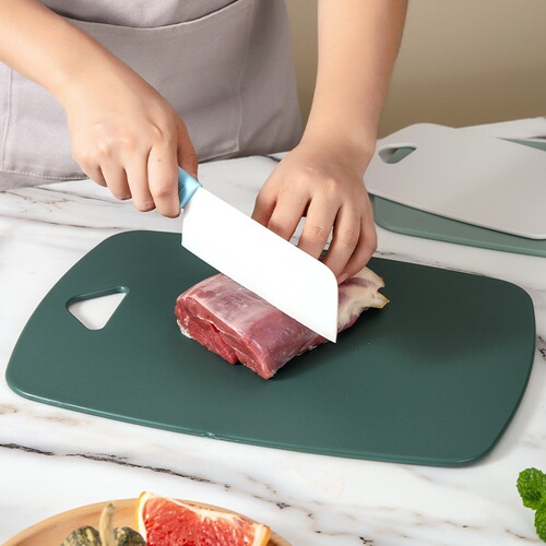 Baby food supplement chopping board three-piece set home kitchen plastic thickened double-sided classification cutting board small fruit chopping board
