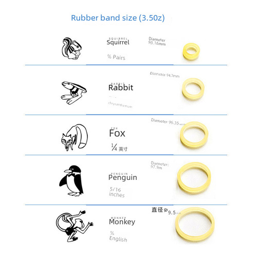 Animal rubber bands elastic bands braces elastic bands fox rabbit traction rings elastic bands rubber bands