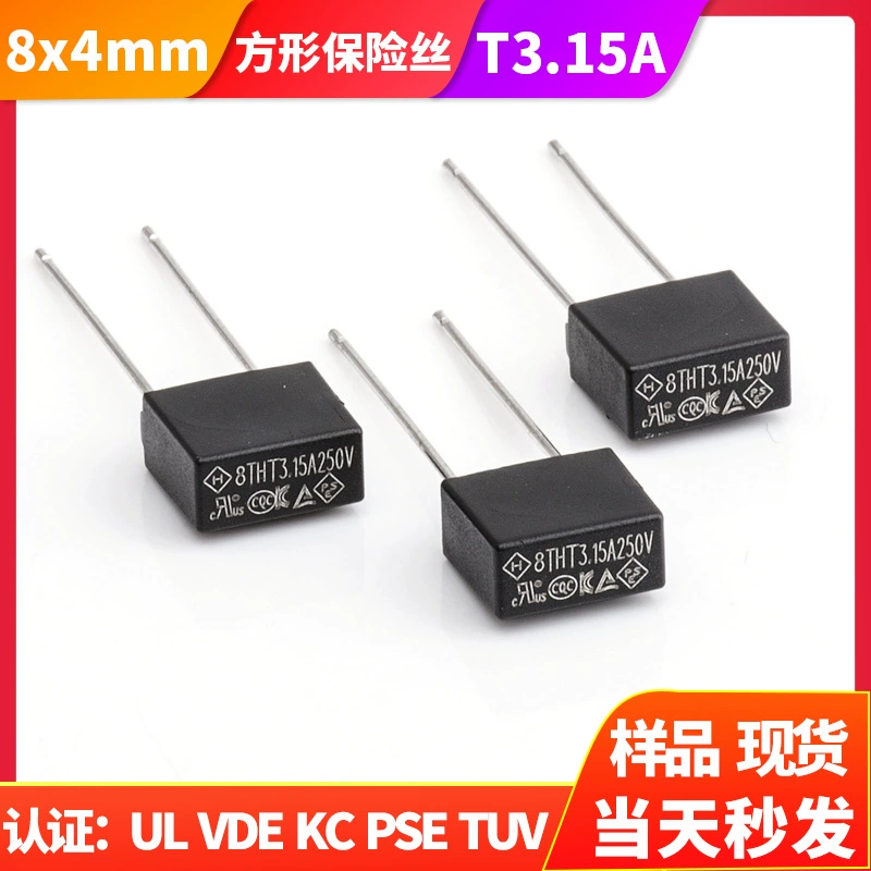 Квадратный пластиковый взрыватель Т3.15А250В замедляет взрыватель трубки взрывателя 392 мельт миниатюрные квадратные квадратный