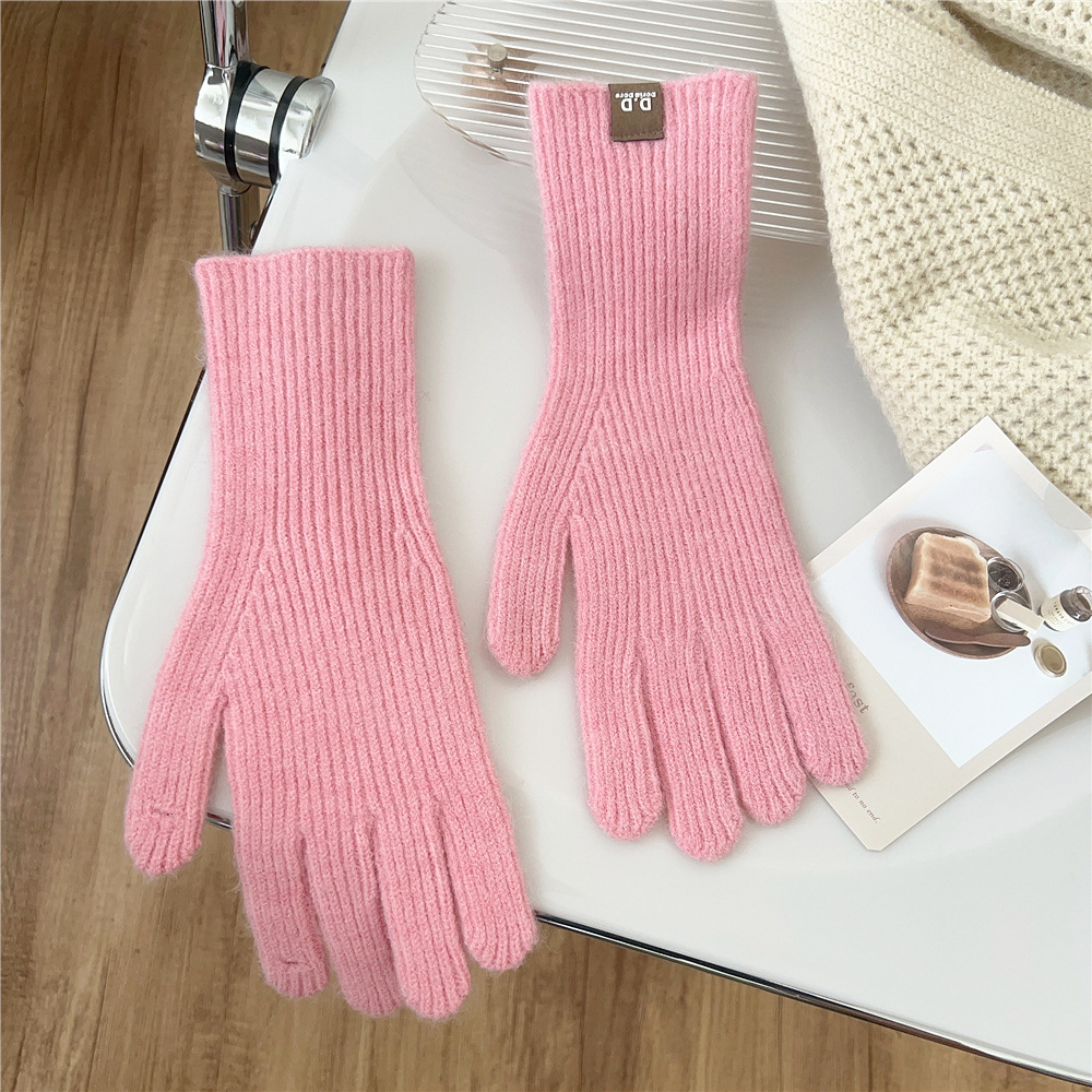 Women's Preppy Style Simple Style Solid Color Gloves 1 Set display picture 2