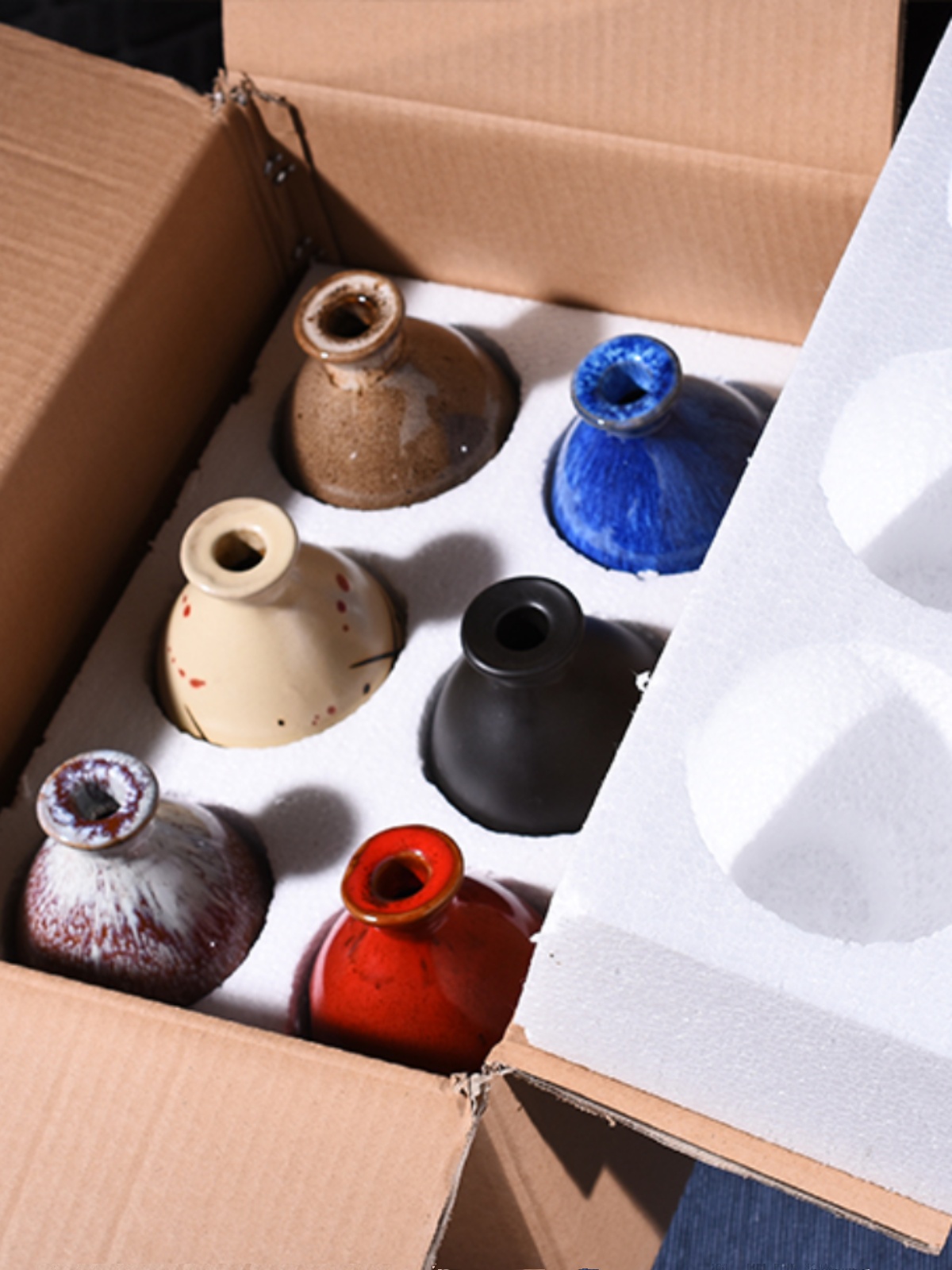 陶瓷酒瓶空瓶1斤装宜兴仿古酒坛套装密封6瓶装红酒白酒黄酒空瓶