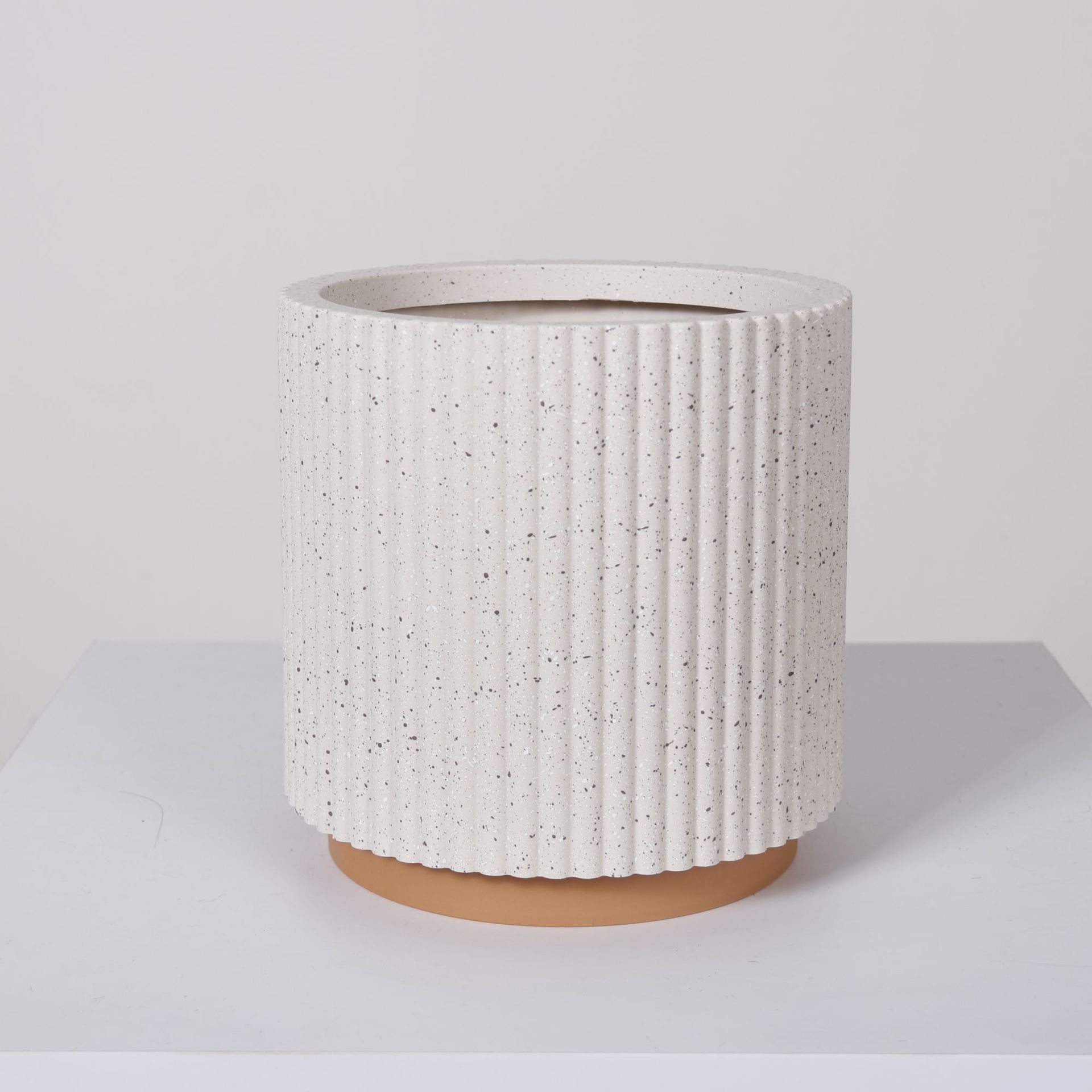 Nórdico decorativo paja flor olla estilo simple sala de estar tejida cesta cemento maceta decoración bonsai cuenca piso maceta