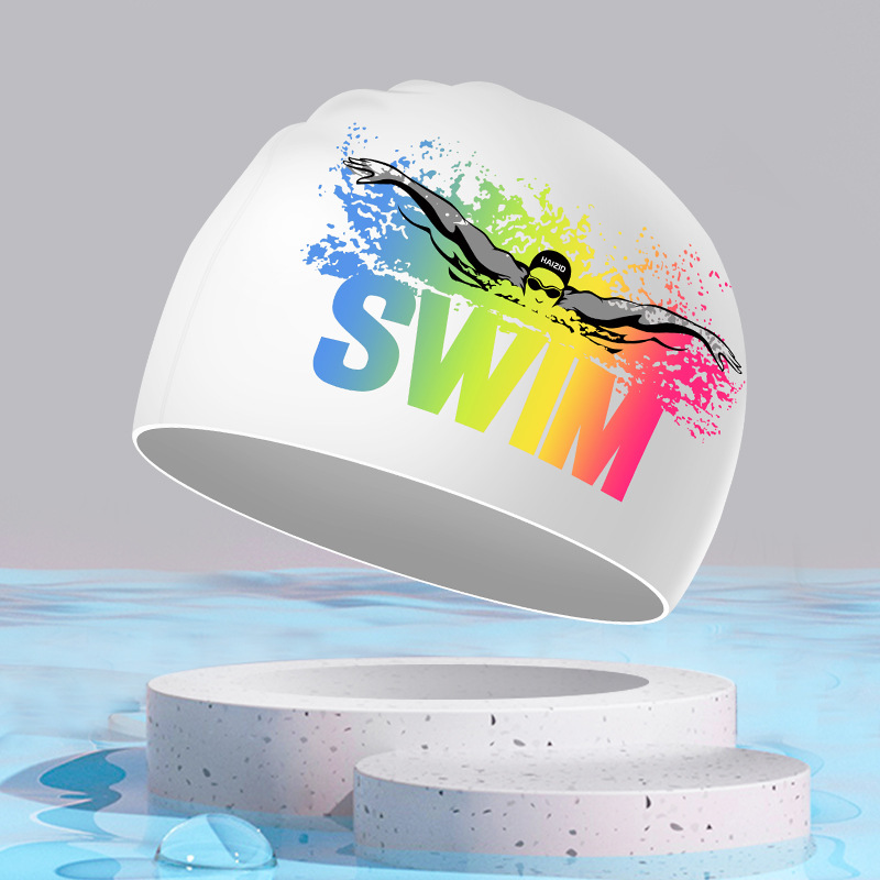 Sombrero de natación de silicona para adultos unisex aumenta la protección solar no estrangula la cabeza profesional de entrenamiento impermeable sombrero de natación fábrica al por mayor