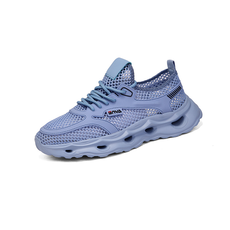 2025 zapatos casuales deportivos transpirables de malla de verano transfronterizo para hombres, agujeros huecos, sandalias de moda para hombres al aire libre al por mayor image 6