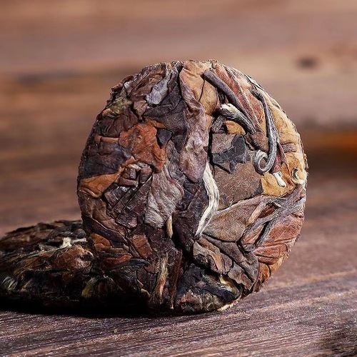 Fuding High Mountain White Tea Cake Old Shou Mei Small Tea Cake Old Gong Mei Button Tea Aged Jujube Aroma 500g Factory Wholesale