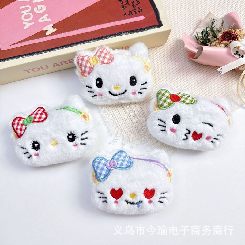 蝴蝶结KT猫吱吱叫挂件表情包猫咪公仔配饰辅料服饰DIY饰品配件|undefined
