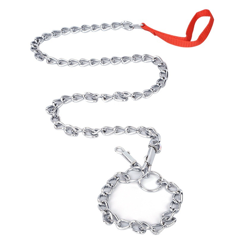 Cuerda de tracción para perros al aire libre, cadena cromada, correa para mascotas, cadena de perro especial para perros grandes, cuerda para pasear perros al por mayor