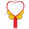 20*30cm single-sided PVC hard love heart