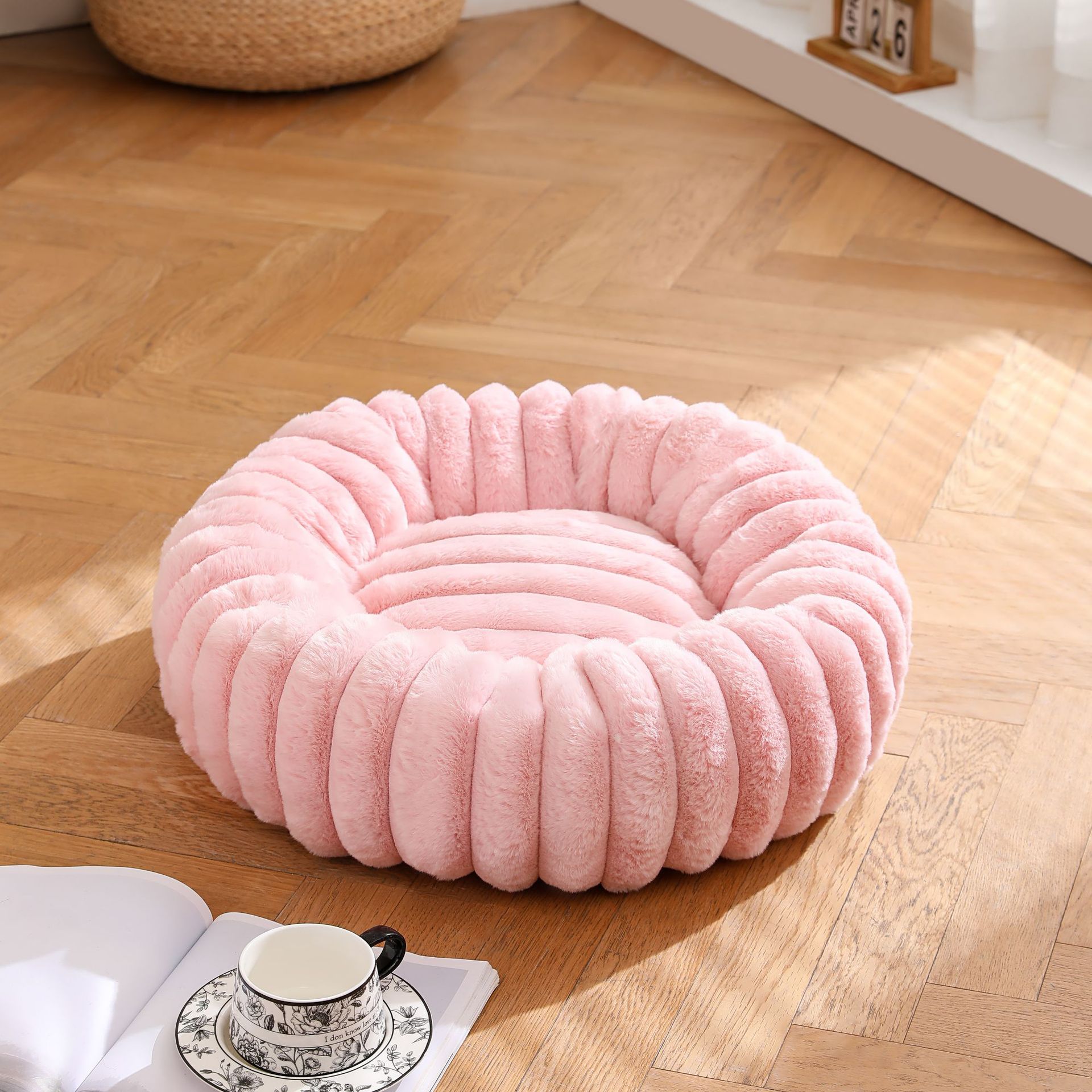 5cm de alta calidad pelo de conejo - rosa
