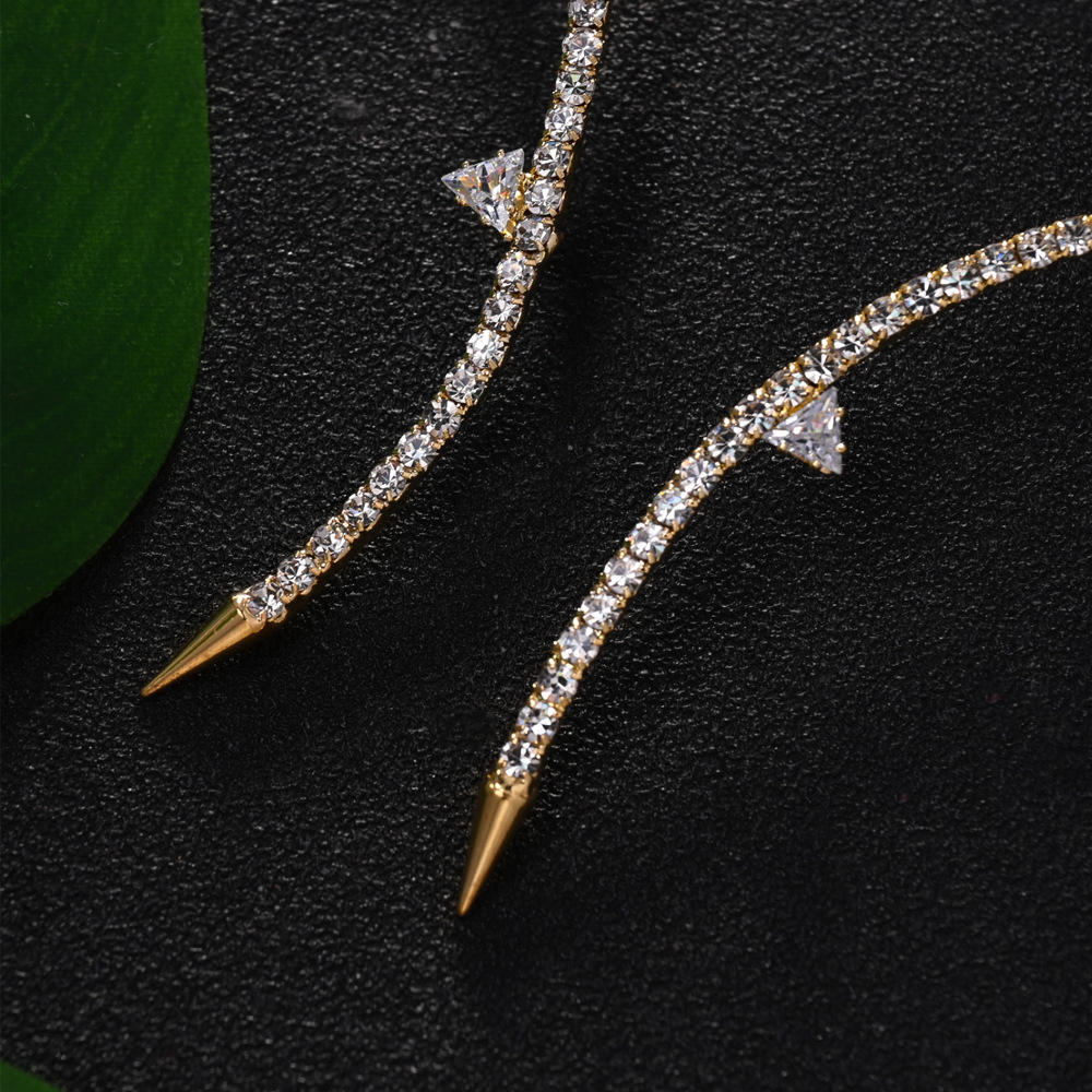 1 Piece Quantity Holiday, Daily Occasion Copper Material Wholesale Jewelry Vintage Style Classic Style Geometric Copper Rhinestones Plating Choker