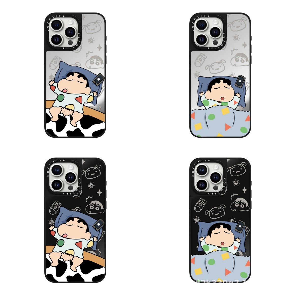 C家可爱睡觉蜡笔小新适用苹果17/16pro手机壳iphone15日系12搞怪
