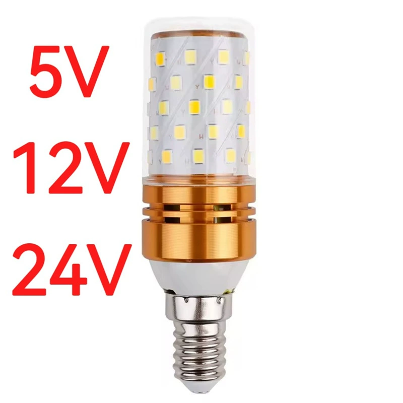 LED bulb, candle, 5v, 12v, three colors, 24v, 12W