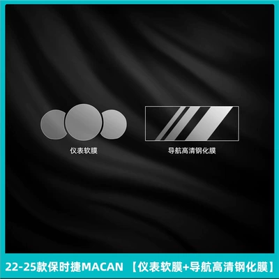 Car interior film – for 24-25 Porsche Macan Central - 22-25-porsche-macan-instrument-soft-film-navigation-high-definition-tempered-film