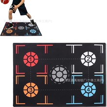 跨境亚马逊temu硅藻泥篮球脚步训练垫控球运动地垫代发隔音健身垫