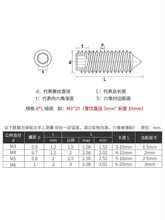 铜紧定螺钉M3M4M5M6黄铜锥形内六角螺丝无头止付机米基米顶丝