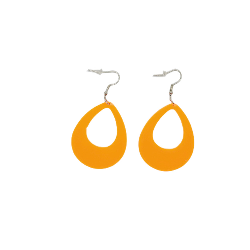 1 Pair Simple Style Water Droplets Arylic Drop Earrings display picture 3
