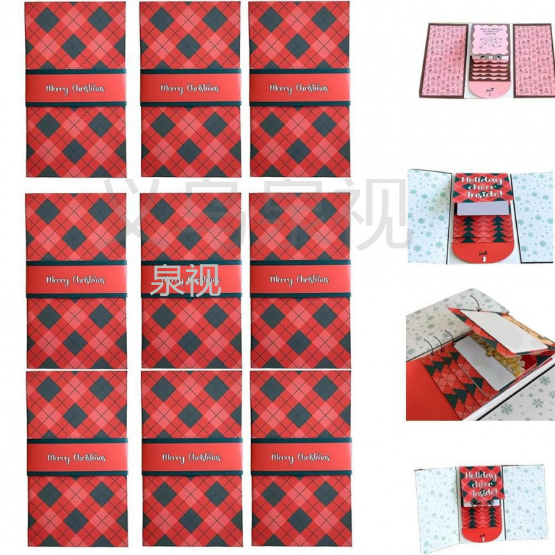 跨境亚马逊创意新款ChristmasGift Card Holder Book圣诞礼品卡册|undefined