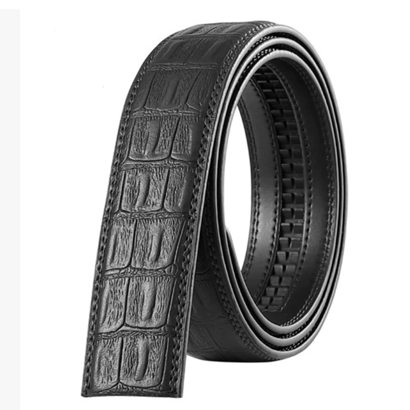 Double-sided leather belt, genuine leather